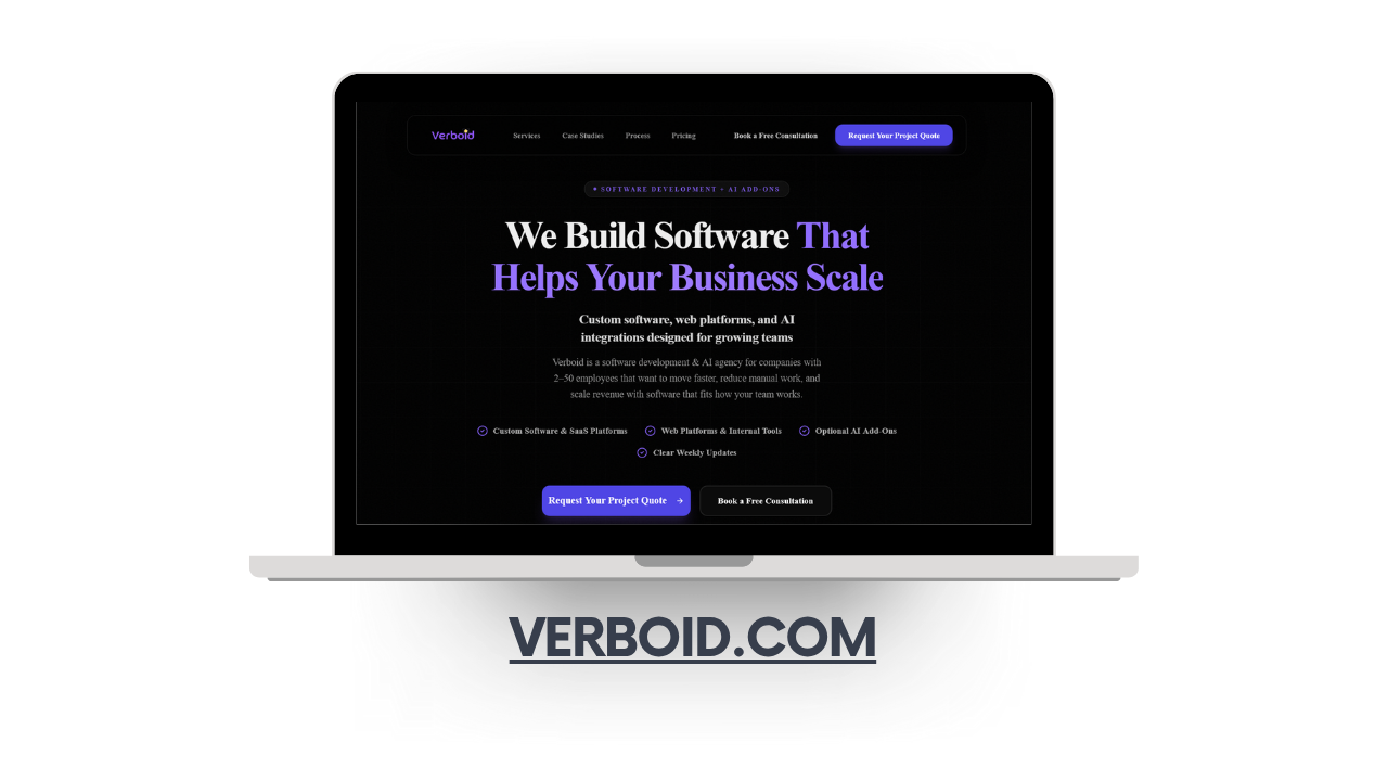 Verboid Landing Page